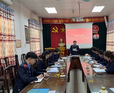 Viện KSND huyện Đan Phượng tổ chức Hội nghị sơ kết giữa nhiệm kỳ Đại hội đại...